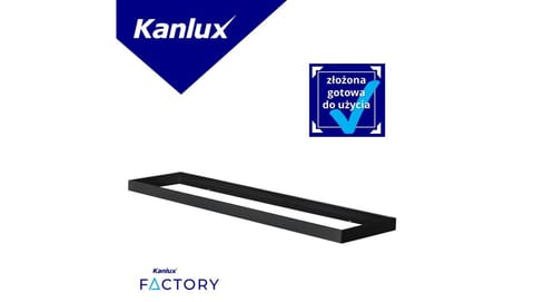 ⁨Rama montażowa do panelu LED ADTR 12030 1200x300x45 złożona czarny 27614⁩ w sklepie Wasserman.eu