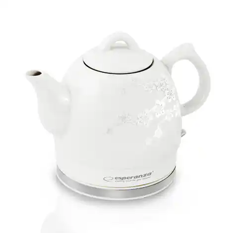 ⁨Electric kettle 1,2L ALAMERE ceramic white⁩ at Wasserman.eu