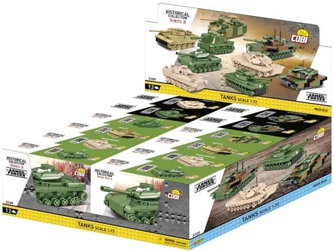 ⁨COBI 3109 Historical Collection WWII CDU tanks scale 1:72 p12 mix price for 1 pc⁩ at Wasserman.eu