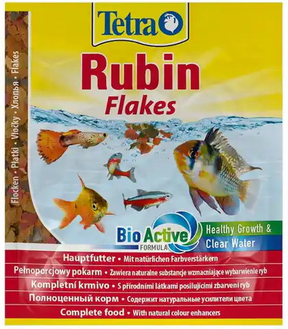 ⁨Tetra Ruby - Färbefutter für Süßwasserfische 12g Beutel⁩ im Wasserman.eu