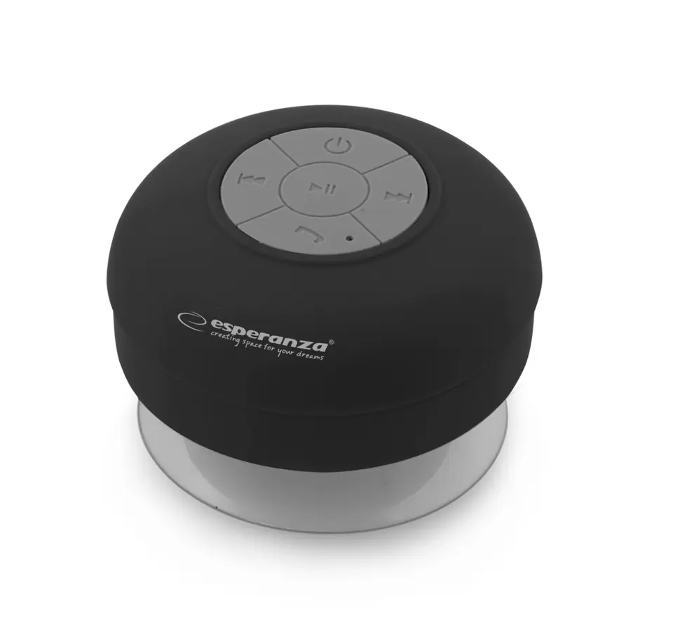 ⁨EP124K Esperanza bluetooth speaker waterproof sprinkle black⁩ at Wasserman.eu