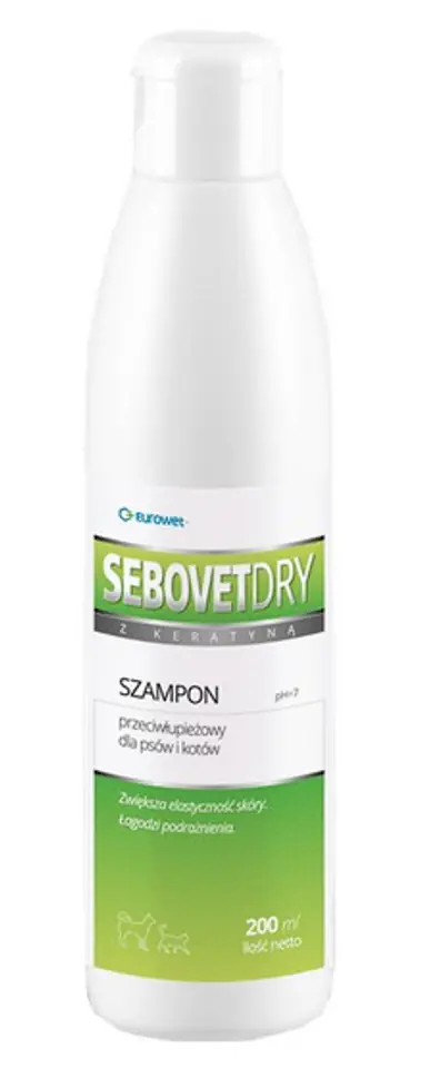 ⁨Sebovet-Dry - szampon przeciwłupieżowy 200ml⁩ w sklepie Wasserman.eu