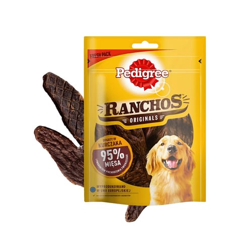 ⁨PEDIGREE Ranchos z kurczakiem - przekąska dla psa - 70 g⁩ w sklepie Wasserman.eu