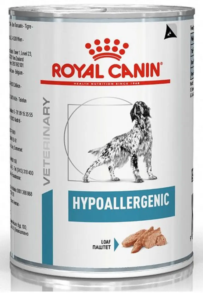 ⁨Royal Canin Veterinary Diet Canine Hypoallergenic puszka 400g⁩ w sklepie Wasserman.eu