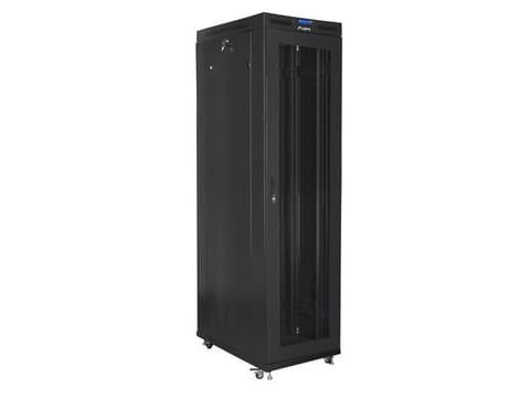 ⁨LANBERG SZAFA STOJĄCA RACK 19" 47U 800X1000 DRZWI PERFOROWANE CZARNA FF01-8047-23BL⁩ w sklepie Wasserman.eu