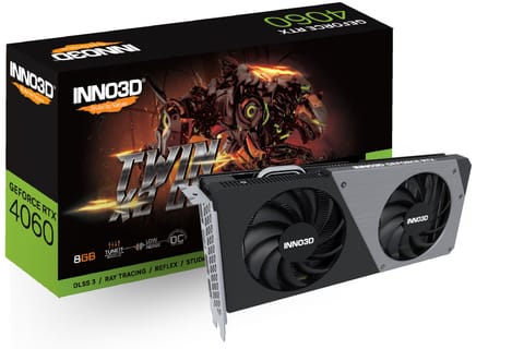 ⁨INNO3D GeForce RTX 4060 Twin X2 OC 8 GB⁩ w sklepie Wasserman.eu