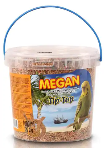 ⁨Megan Pokarm dla papug falistych Tip-Top 1L [ME9]⁩ w sklepie Wasserman.eu