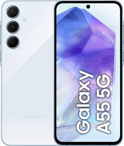 ⁨Samsung Galaxy A55 5G 16.8 cm (6.6") Hybrid Dual SIM Android 14 USB Type-C 8 GB 256 GB 5000 mAh Blue⁩ at Wasserman.eu