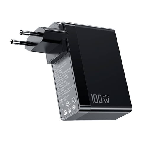 ⁨Uniwersalna ładowarka sieciowa/adapter podróżny UK/US/EU GaN Mcdodo CH-8101 Pro, 100W, 2xUSB-C, USB-A (czarna)⁩ w sklepie Wasserman.eu