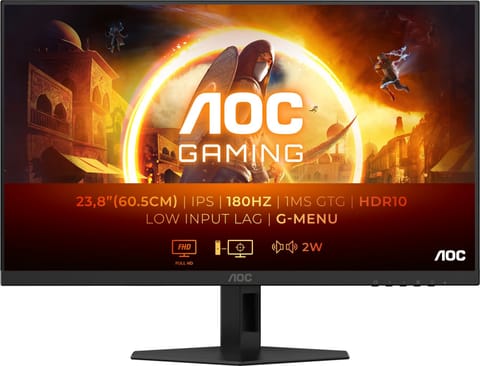 ⁨Monitor AOC 24G4XE (24" /IPS /180Hz /1920 x 1080 /Czarny)⁩ w sklepie Wasserman.eu