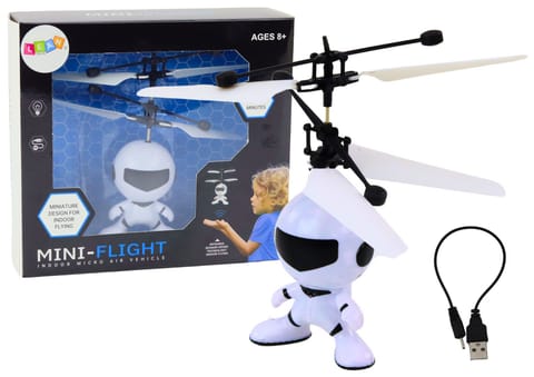 ⁨Latający Astronauta Sterowany Ręką Dron Helikopter Biały⁩ w sklepie Wasserman.eu