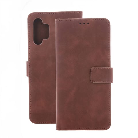 ⁨Etui XIAOMI REDMI NOTE 13 4G/LTE Smart Velvet Case Skóra Ekologiczna brązowe⁩ w sklepie Wasserman.eu