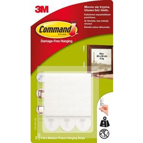 ⁨Rzepy Command (do wieszania obrazów) białe (3)⁩ w sklepie Wasserman.eu