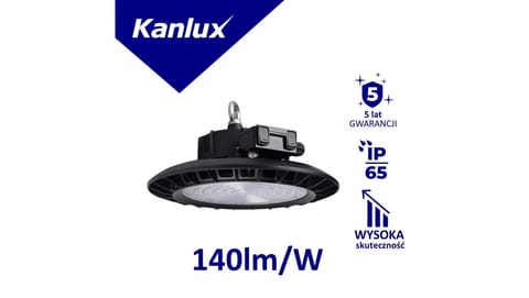 ⁨Oprawa przemysłowa HB PRO LED HI 100W-NW 14000lm 4000K IP65 5 lat Gwar. czarny 27155⁩ w sklepie Wasserman.eu