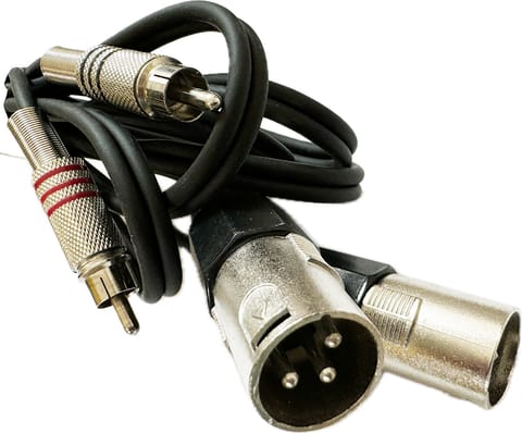 ⁨Kabel audio 2-XLR 3P x 2-RCA długość (5 m, M)⁩ w sklepie Wasserman.eu