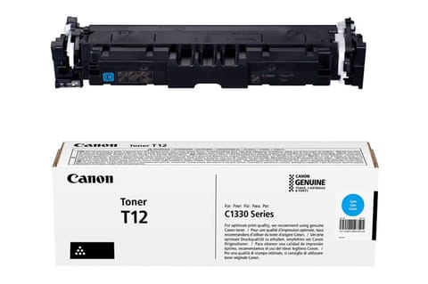 ⁨Canon Original Toner Cartridge T12, cyan, 5300s, 5097C006, Canon i-SENSYS X C1333, O⁩ at Wasserman.eu