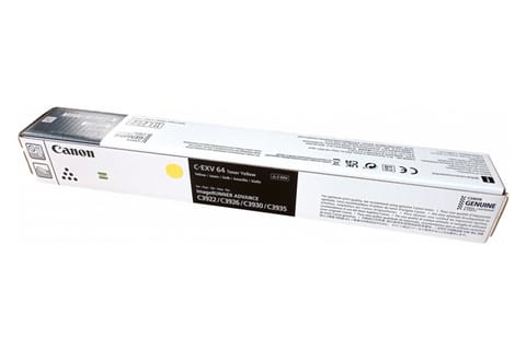 ⁨Canon C-EXV64 Toner Cartridge Yellow 5756C002⁩ at Wasserman.eu