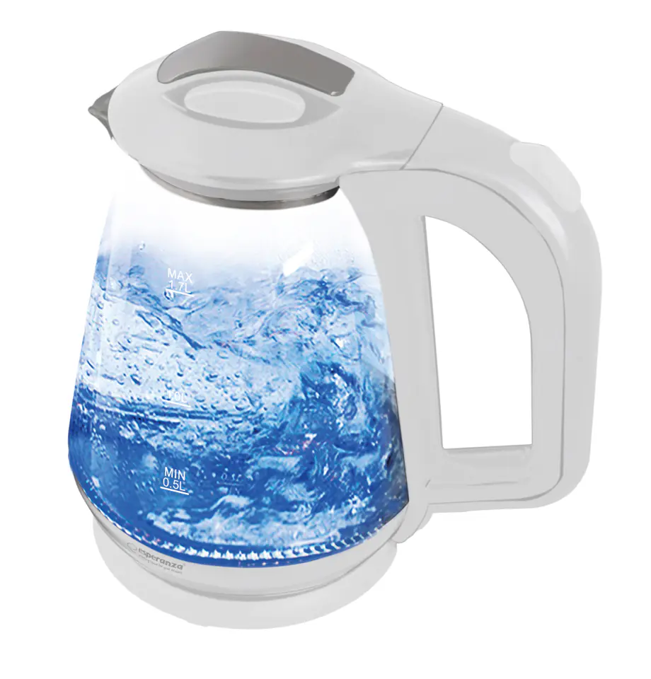 ⁨Glass kettle MISSOURI 1.7L white⁩ at Wasserman.eu