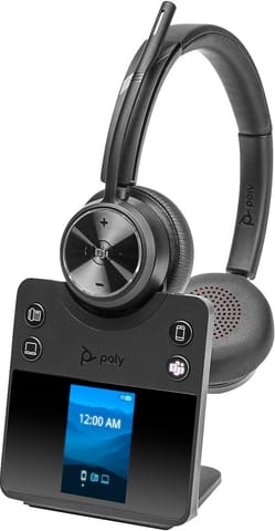 ⁨Poly Savi 7420 Office Stereo Microsoft Teams Certified DECT 1880-1900 MHz Headset EMEA - INTL English Loc  Euro plug⁩ w sklepie Wasserman.eu