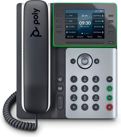 ⁨POLY Edge E350 IP Phone and PoE-enabled⁩ at Wasserman.eu