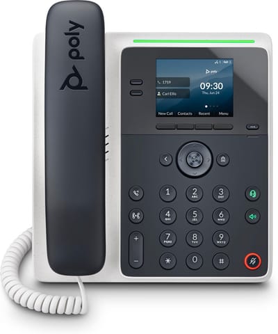 ⁨Poly Edge E100 IP Phone and PoE-enabled⁩ at Wasserman.eu