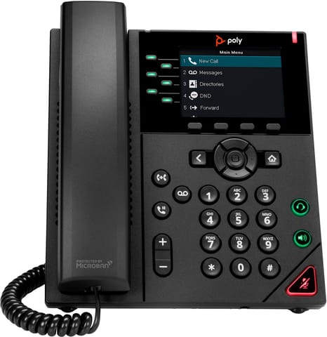 ⁨POLY VVX 350 6-Line IP Phone and PoE-enabled⁩ at Wasserman.eu