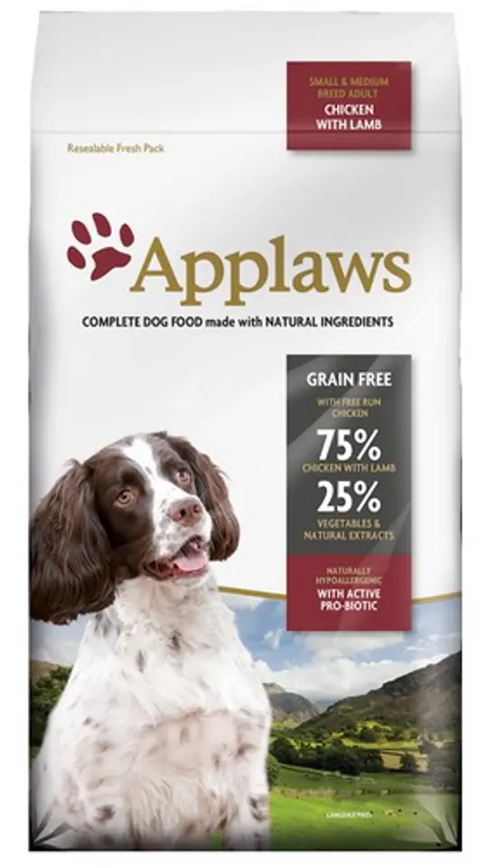 ⁨Applaws Adult Dog Small & Medium Breed Kurczak z jagnięciną 2kg⁩ w sklepie Wasserman.eu