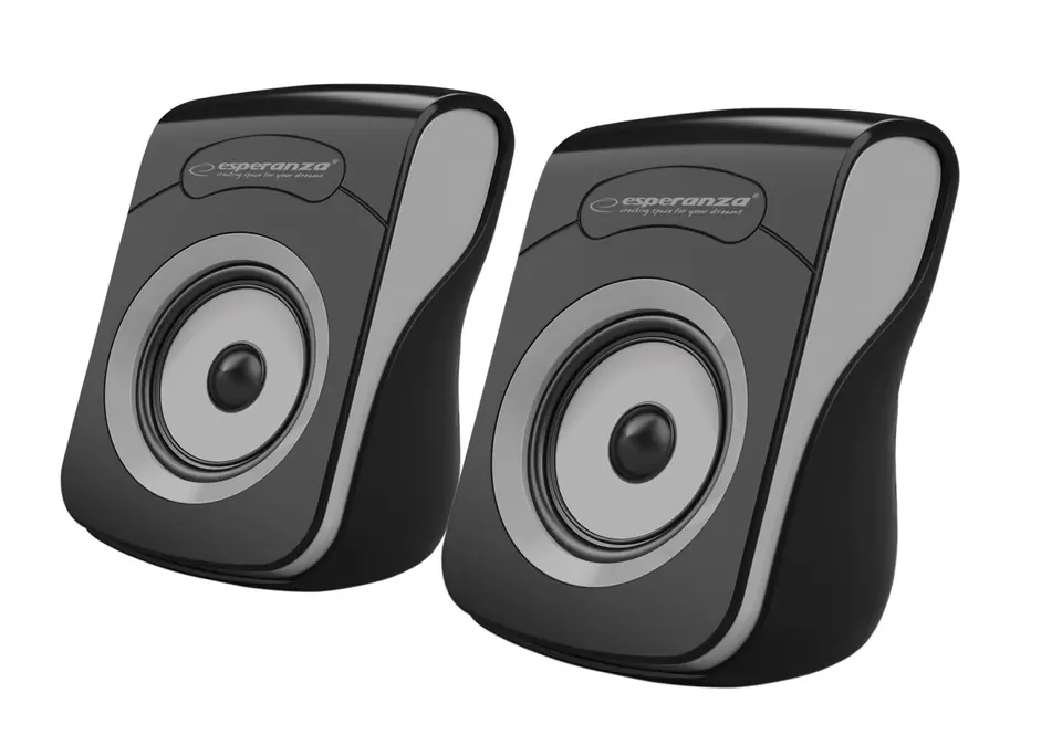 ⁨EP140KE Esperanza speakers 2.0 usb flamenco black-grey⁩ at Wasserman.eu