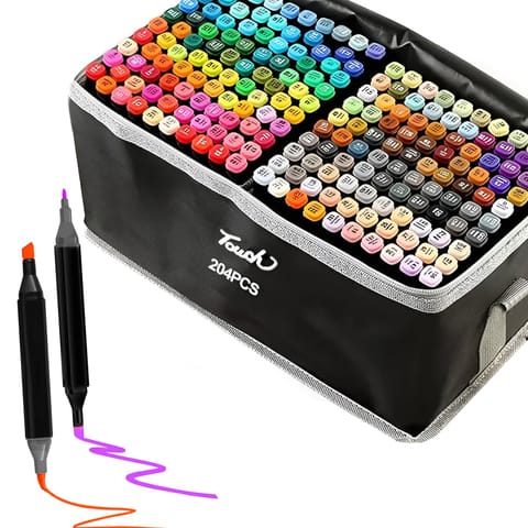⁨Extralink | Alcohol Marker Set | felt-tip pens, markers, markers, 204 pieces⁩ at Wasserman.eu