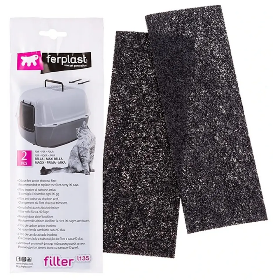 ⁨FERPLAST L 135 - CARBON FILTER FOR CAT TOILETS⁩ at Wasserman.eu