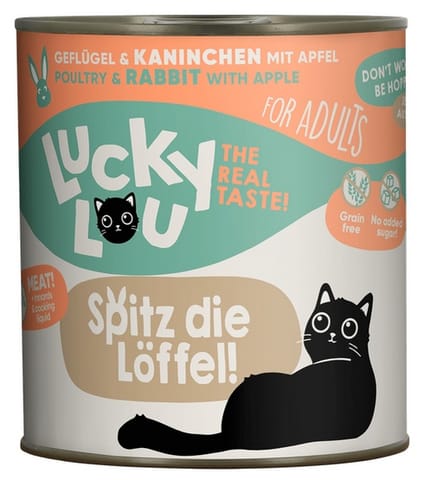 ⁨Lucky Lou Lifestage Adult Drób i królik puszka 800g⁩ w sklepie Wasserman.eu