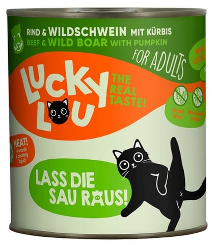 ⁨Lucky Lou Lifestage Adult Wołowina i dzik puszka 800g⁩ w sklepie Wasserman.eu