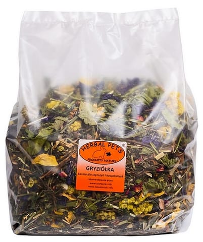 ⁨Herbal Pets Gryziółka karma dla szynszyli koszatniczki 800g⁩ w sklepie Wasserman.eu