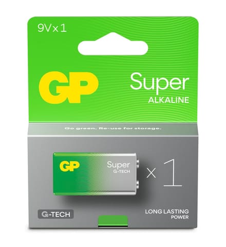 ⁨ALKALINE BATTERY 6LR61 9V GP SUPER 1PCS.⁩ at Wasserman.eu