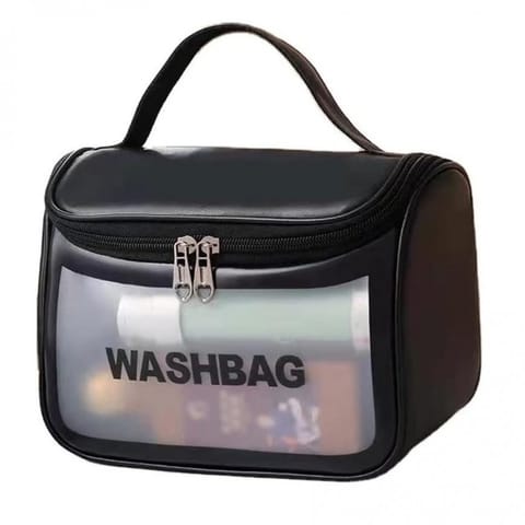 ⁨Kosmetyczka rozkładana WASHBAG kuferek czarny KS46CZ⁩ w sklepie Wasserman.eu