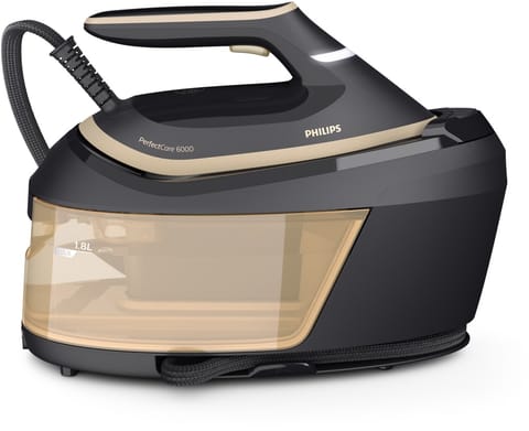 ⁨Philips PSG6064/80 steam ironing station 2400 W 1.8 L SteamGlide Advanced Black, Gold⁩ at Wasserman.eu