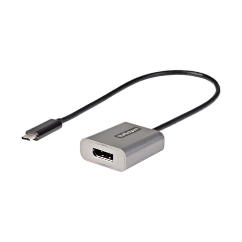 ⁨StarTech.com USB C to DisplayPort Adapter - 8K/4K 60Hz USB-C to DisplayPort 1.4 Adapter Dongle - USB Type-C to DP Monitor Video Converter - Works w/Thunderbolt 3 - w/12" Long Attached Cable⁩ at Wasserman.eu