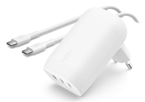 ⁨BELKIN ŁADOWARKA KĄTOWA 3X USB-C, PD PPS 67W⁩ w sklepie Wasserman.eu