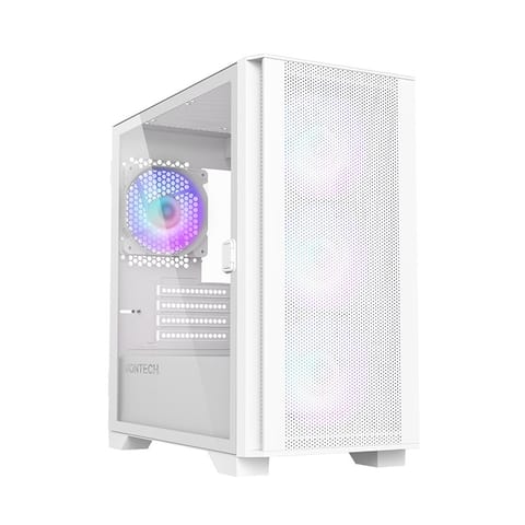 ⁨Montech AIR 100 ARGB, Micro-ATX, Tempered Glass - white⁩ at Wasserman.eu