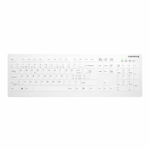 ⁨CHERRY AK-C8112 keyboard Medical RF Wireless QWERTZ Swiss White⁩ at Wasserman.eu