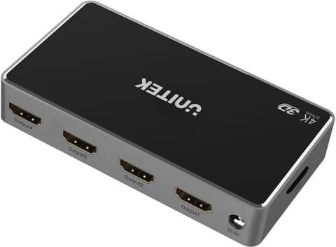 ⁨Unitek V1109A Rozgałęźnik sygnału HDMI 1.4b 1 IN-4 OUT 4K⁩ w sklepie Wasserman.eu