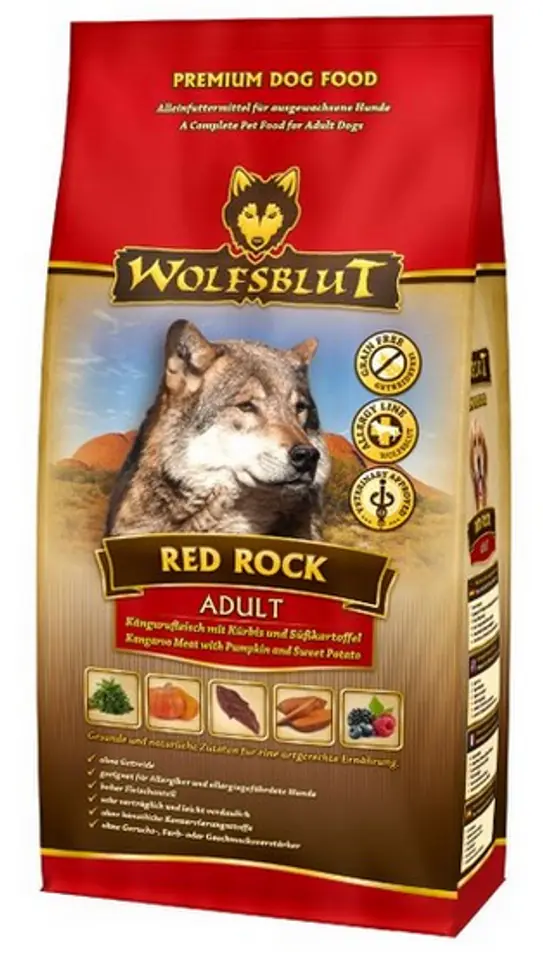 ⁨Wolfsblut Dog Red Rock kangur i bataty 2kg⁩ w sklepie Wasserman.eu