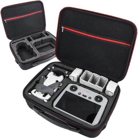 ⁨Pokrowiec sztywny kuferek walizka etui do drona DJI Mini 4 Pro / DJI Mini 3 Pro / Mini 3 twarde z paskiem Hard Case Alogy Czarny⁩ w sklepie Wasserman.eu