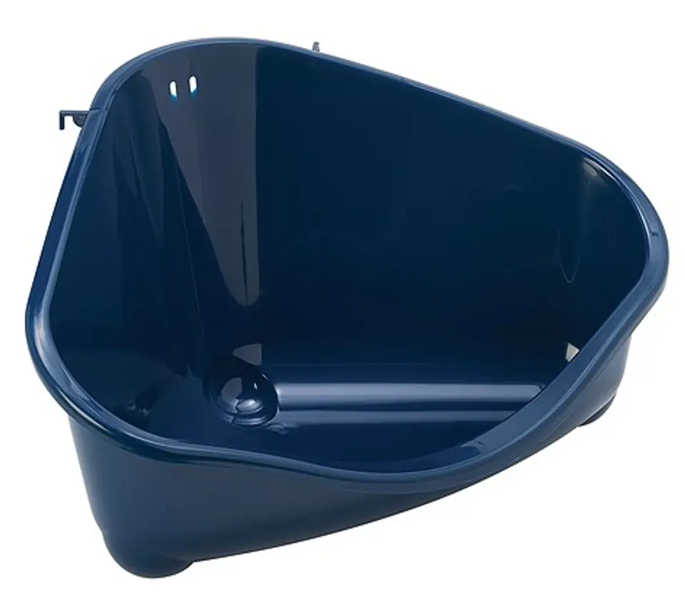 ⁨Yarro/Moderna S cage corner litter tray navy blue [Y3631-0780]⁩ at Wasserman.eu