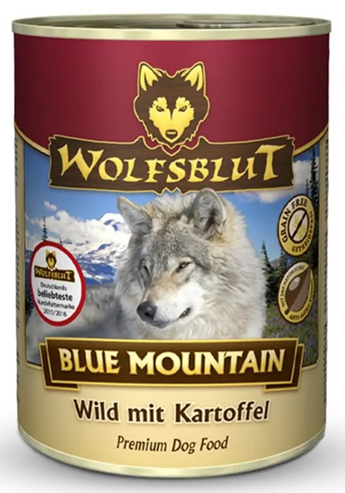 ⁨Wolfsblut Dog Blue Mountain can 395g⁩ at Wasserman.eu