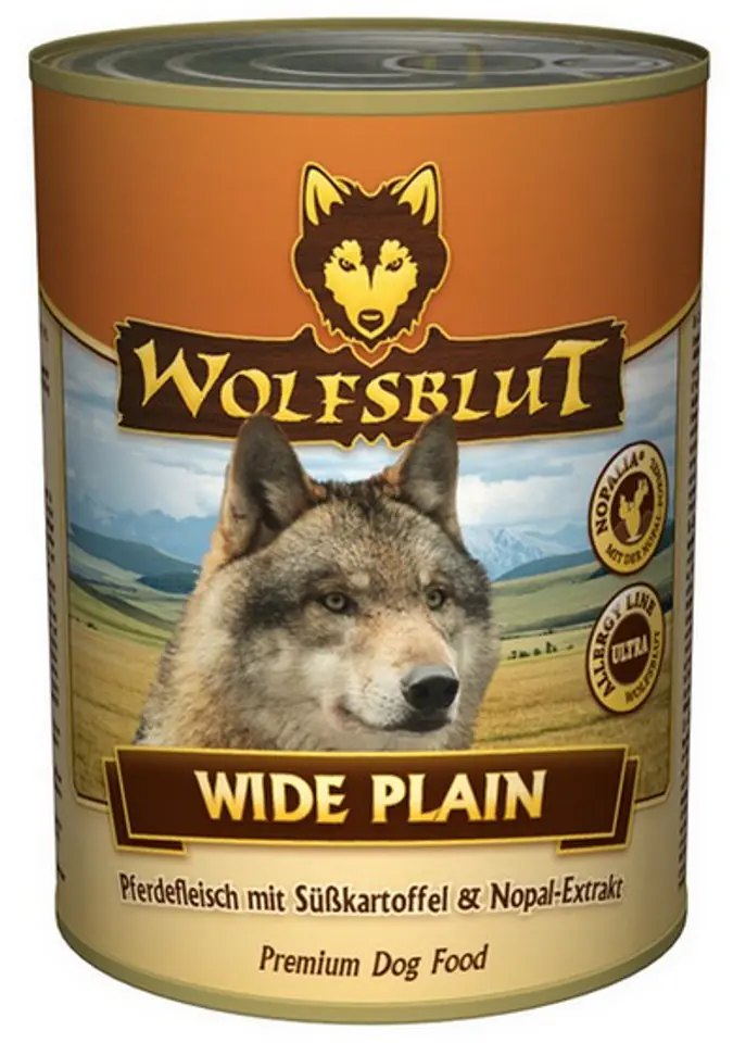 ⁨Wolfsblut Dog Wide Plain - konina i bataty puszka 395g⁩ w sklepie Wasserman.eu