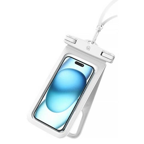 ⁨USAMS Etui wodoodporne podwójne 6.7"IP68 biały/white FSD1402 (YD014)⁩ w sklepie Wasserman.eu