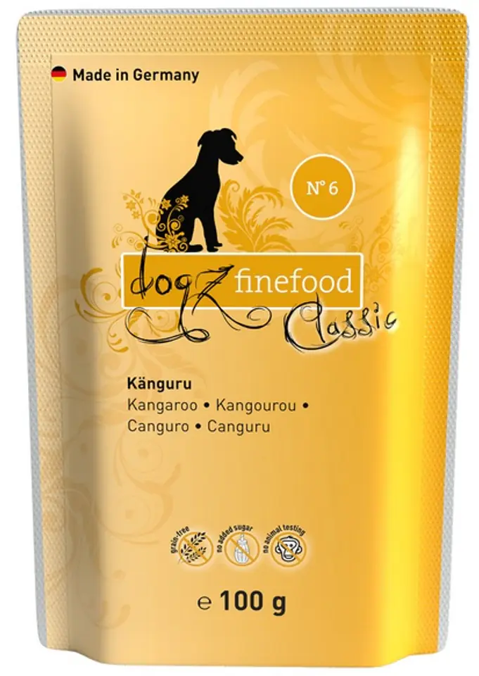 ⁨Dogz Finefood Classic N.06 Kangur saszetka 100g⁩ w sklepie Wasserman.eu