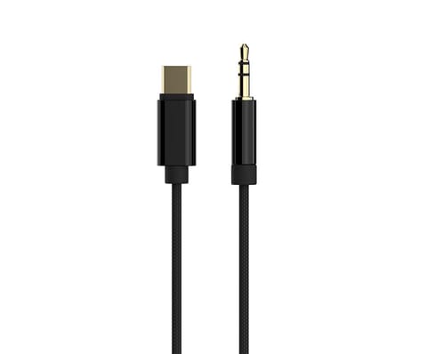 ⁨Kabel USB typu C do 3.5mm czarny 1.5m Gembird⁩ w sklepie Wasserman.eu