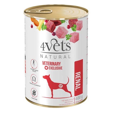 ⁨4VETS Natural Renal - wet dog food - 400g⁩ at Wasserman.eu